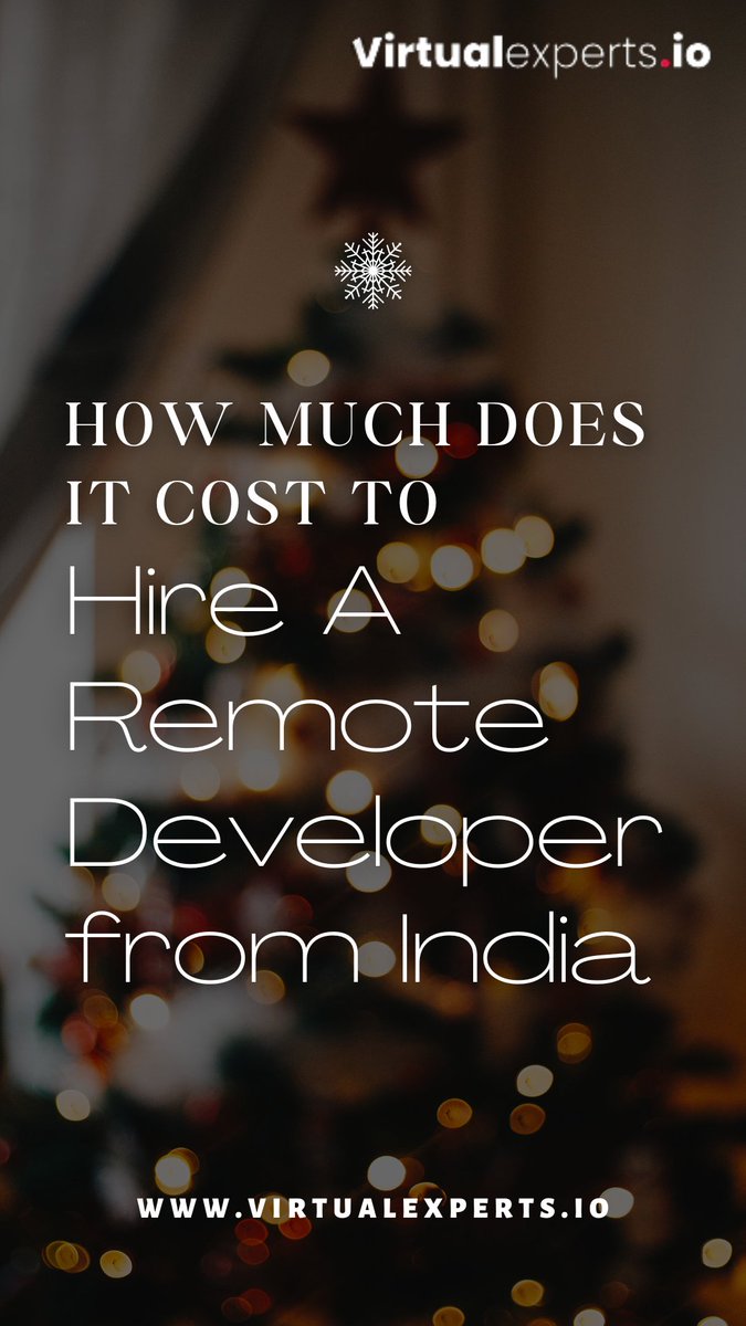 VirtualExperts3's tweet image. How much does it cost to hire remote developers from India? To know the actual cost and the process of hiring visit our website today at: bit.ly/3jjPPJb
#virtualexperts #hireremotelaraveldevelopers #hireandroidexperts #hireandroidexpert #hireqaexpert