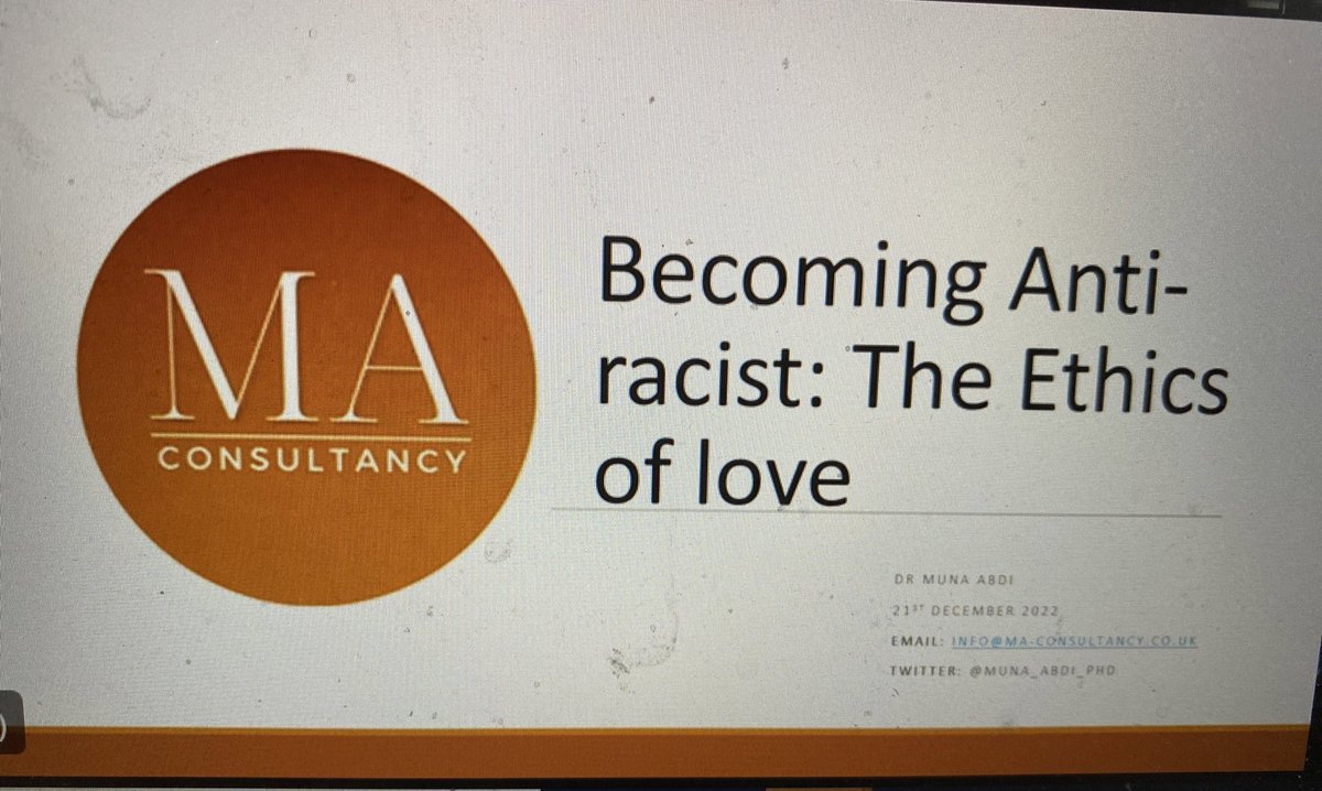 lisemccaffery's tweet photo. Perfect timing for this keynote message from @Muna_Abdi_Phd - networks sustain our work and love sustains us #EDScotBRL the work on our racial literacy continues at our Sharing the Learning summit @MlinaValdelivr1 @Stephanie_Peat @EdScotPLL @NUthmani @rniKAS @MsDSouzaNewark https://t.co/VUJdF9dXwW
