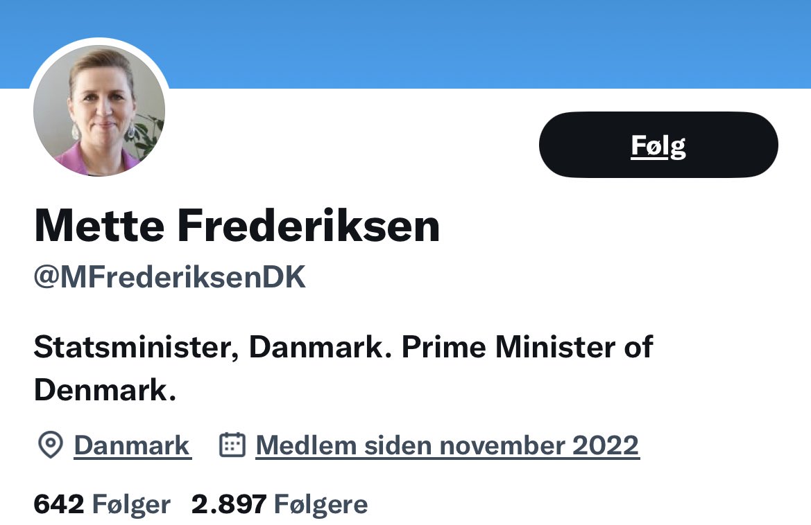 Statsmin's tweet photo. Nedenstående er en falsk profil - og er ikke oprettet af statsminister Mette Frederiksen eller Statsministeriet. https://t.co/4HaHK1rXJ3