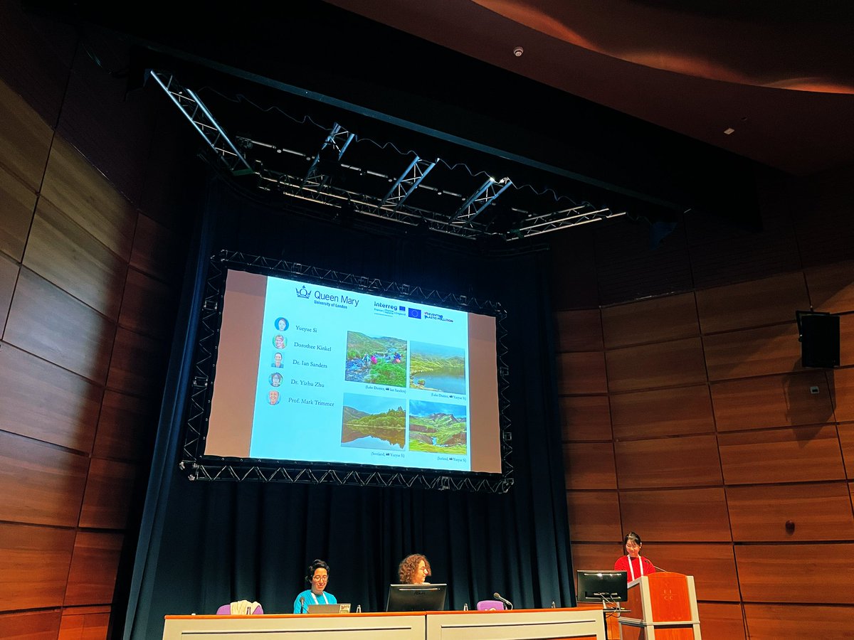 The soft sound of @Yueyue_S1 ‘s voice opened the day to give a great presentation about the contrasted sensitivities of #N20 and #N2fixation in #freshwater ecosystems at #BES2022 👏🙌