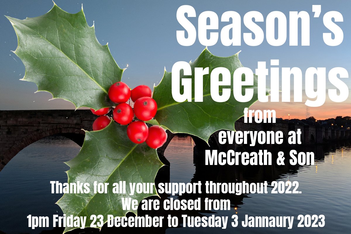 McCreathandson (@mccreathberwick) on Twitter photo Season's #greetings to all our customers in #Berwick, #Northumberland and the #ScottishBorders. Have a #MerryChristmas and a #HappyNewYear from the team at <a href="/McCreathBerwick/">McCreathandson</a> Season's #greetings to all our customers in #Berwick, #Northumberland and the #ScottishBorders. Have a #MerryChristmas and a #HappyNewYear from the team at <a href="/McCreathBerwick/">McCreathandson</a>
