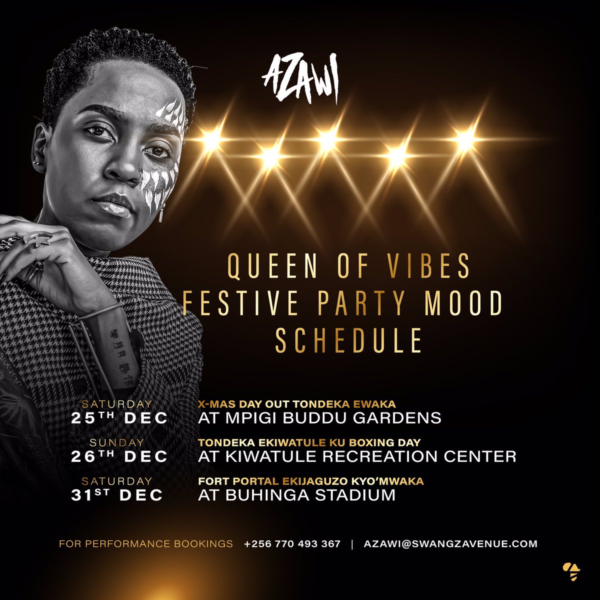 THE_WIZY's tweet photo. Merry Christmas ๐ & Happy New Year #BookAzawi | @Swangz_Avenue https://t.co/7d4SGaT0s5