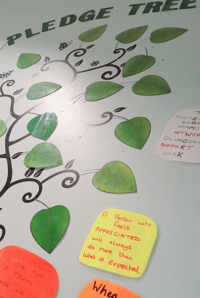 We love this Teamwork Pledge Tree on ward 21 <a href="/CHFTNHS/">Calderdale and Huddersfield NHS Foundation Trust</a> 🤗 and what a fabulous team they are 🙏 #teamworkmakesthedreamwork #nurselife #tuesdaymotivations
