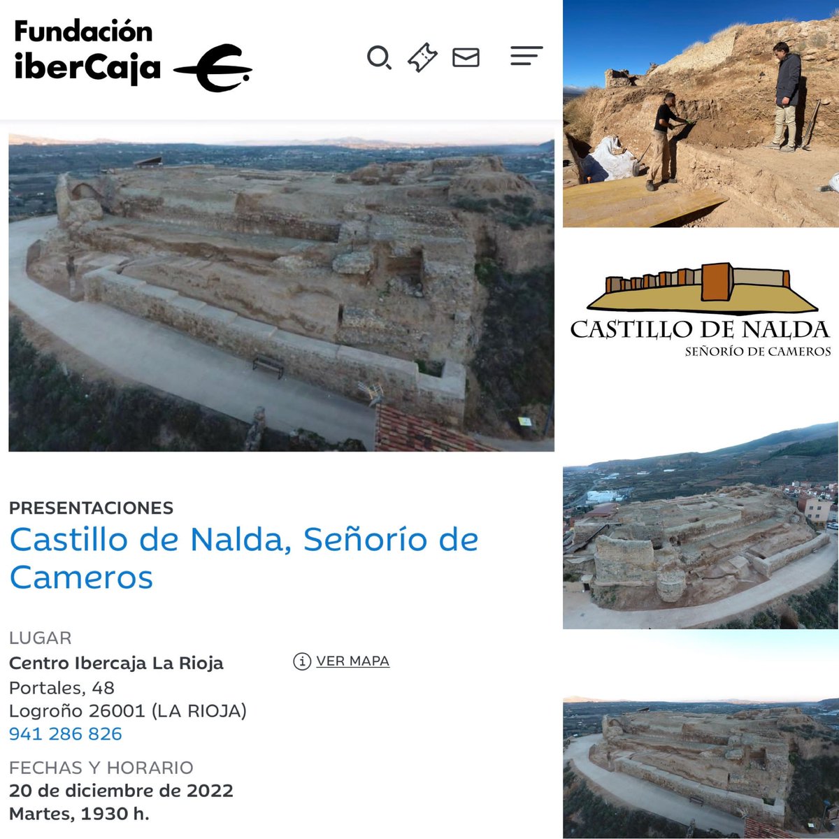 Gaezquer's tweet image. Local climatizado, butacas ergonómicas y un servidor dándote la chapa. Planazo de tarde para una buena siesta en Logroño.🤪😂 A las 19.30 en el centro Ibercaja de Portales. #castillodenalda #arqueología #LaRioja