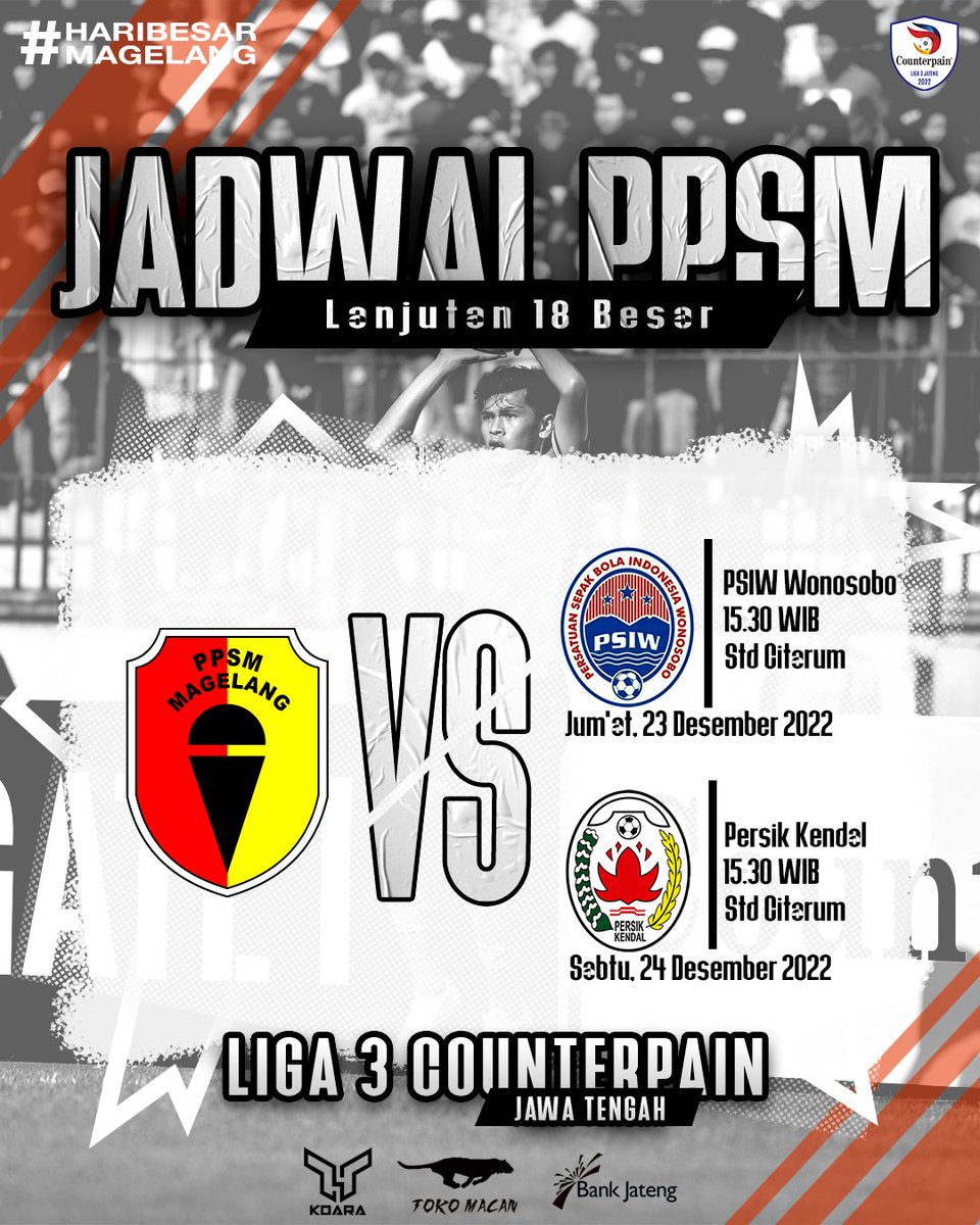 Jadwal Lanjutan Putaran 18 Besar Liga 3 Counterpain Jawa Tengah