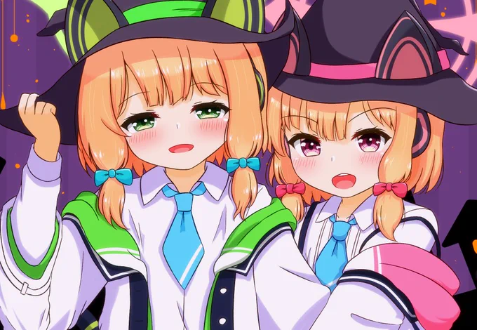 ちょっと季節外れのハロウィン風モモミド#ブルアカ 
