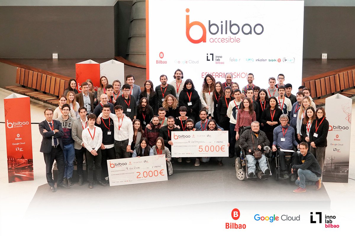 InnolabBilbao's tweet photo. 📰@elcorreo_com: #BilbaoAccesible selecciona a sus proyectos ganadores.
#Code4Integration y #NireBilbo se alzan como equipos ganadores en la búsqueda de soluciones tecnológicas e innovadoras que ayuden a mejorar la #accesibilidad urbana de la villa.
➡️https://t.co/rCPlakpUSt https://t.co/F99frz7h11