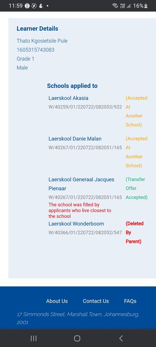lisemat's tweet photo. @EducationGP1 @Steve_Mabona @abengtsonmali @Nana_leopeng @emaster_mosuwe @matomekopano I applied at a 2 schools in pta north he was placed in PTA CBD which I kept rejecting. This system is bullshiting us Goverment is not worried about us cos their children are in private schools which do need this F***n system  when do we buy uniforms https://t.co/f0qQhQUGWF