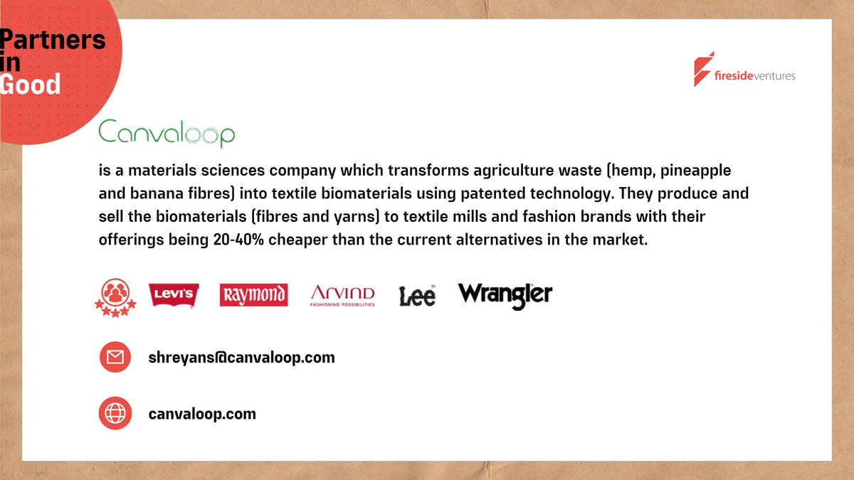 firesideventure's tweet photo. We're frequently asked about service providers who can help startups on their journey towards building a responsible business. @CanvaLoop, @fairtrade_india, @SnowkapWorld help address issues concerning the environment as well as fair practices. #ValueofGood https://t.co/F5CxCbbbZe