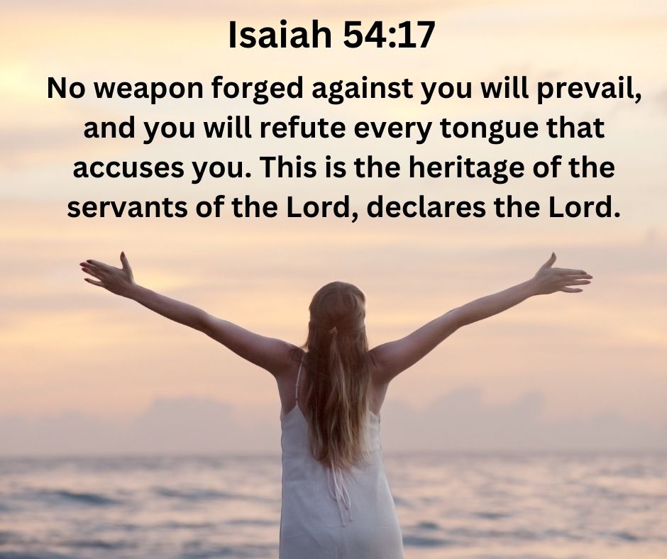 WycliffeSA's tweet photo. No malicious attacks or dark actions will succeed against you with God watching over you. Those who serve the Lord and are faithful to Him get His protection in return forever.
#Wycliffe #WycliffeSA #Bibletranslation #Bibleverse #Biblequote #ServantofGod #Hisprotection https://t.co/X1vgRHILD5