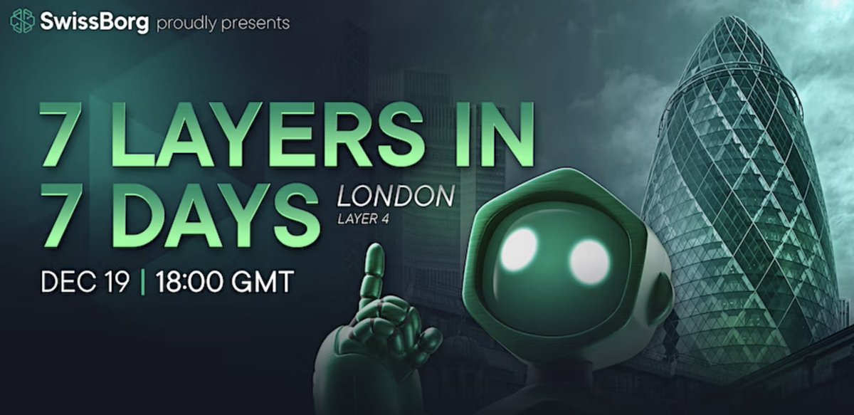swissborg's tweet photo. ICYMI - Last night our co-founder and thought leader
@AnthoLGSB
continued our #7day7layer #roadshow in London! Next stop --> #Zurich π¨π
https://t.co/7hH8upWMpf
Learn more about our Series A HERE πΈ: https://t.co/rUGConA2Hx
#SwissBorg #WeAreSwissBorg #SwissBorgLaunchpad https://t.co/aKbLZ0EUTH