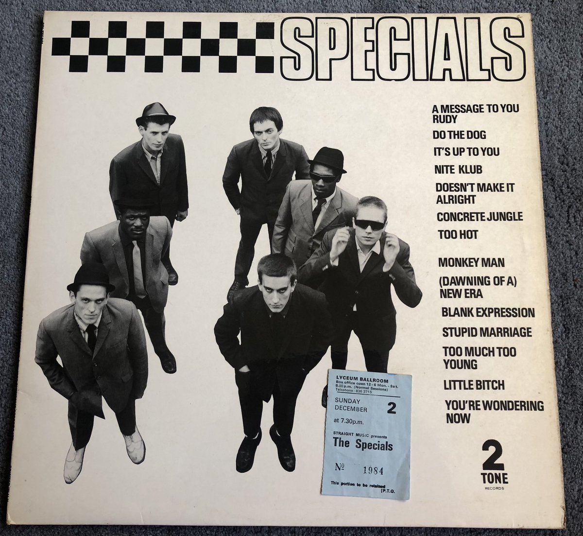 mariadesouza61's tweet photo. Heartbroken by the news of Terry Hall’s untimely death. @thespecials were a huge part of my musical youth not just for the brilliant music but also their political message of interracial harmony. My ticket stub from 1979 on an early Two Tone tour. #NotTerryHall https://t.co/BwqAjTyqjQ