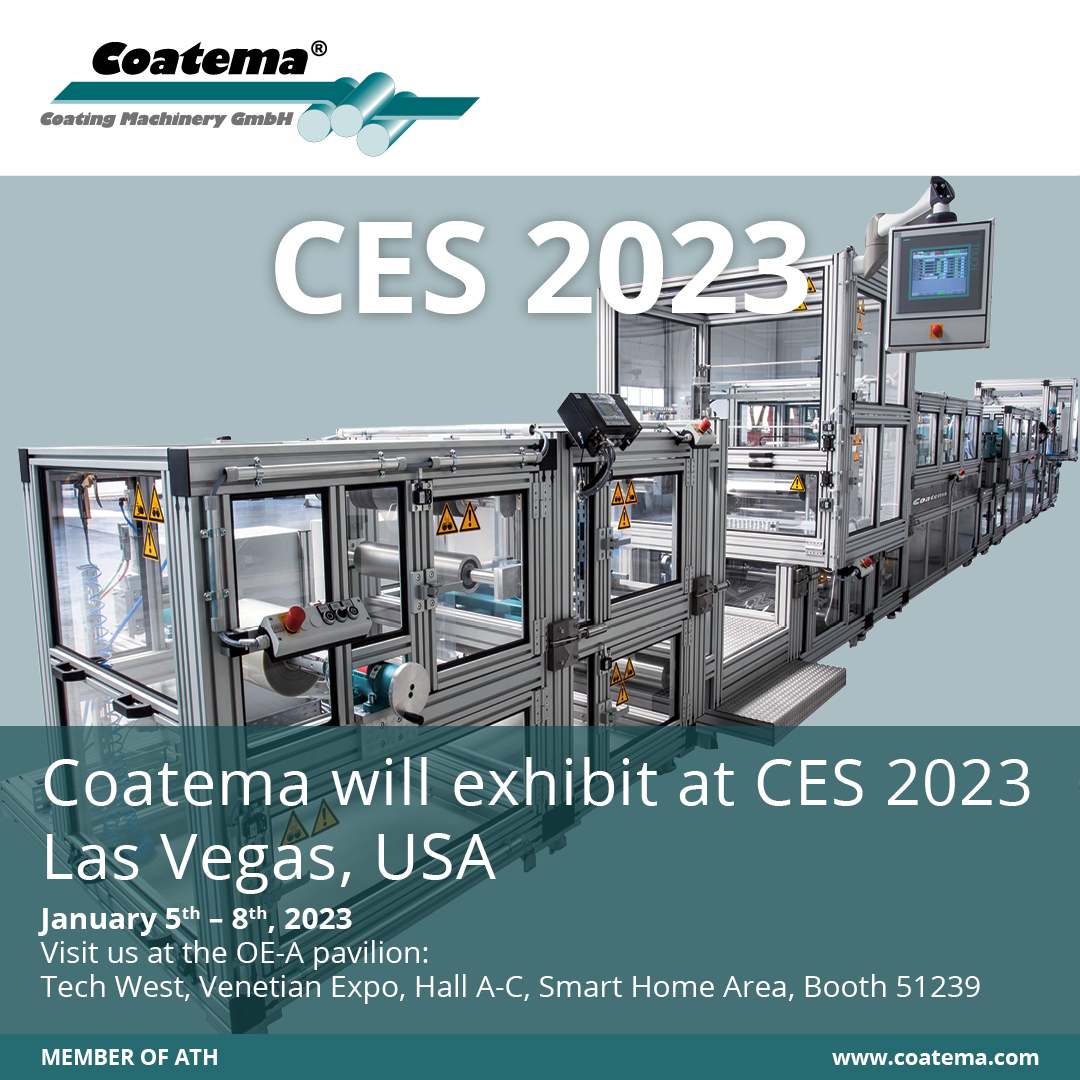 <a href="/coatema/">Coatema</a> is the leading provider of #printing, #coating and #laminating solutions for a range of #deeptechindustries, including #greenhydrogen, #fuelcells, #batteries, #flexiblesolar and #printedelectronics.
Visit our YouTube and talk to us at the CES2023.
lnkd.in/eJMEUF9z