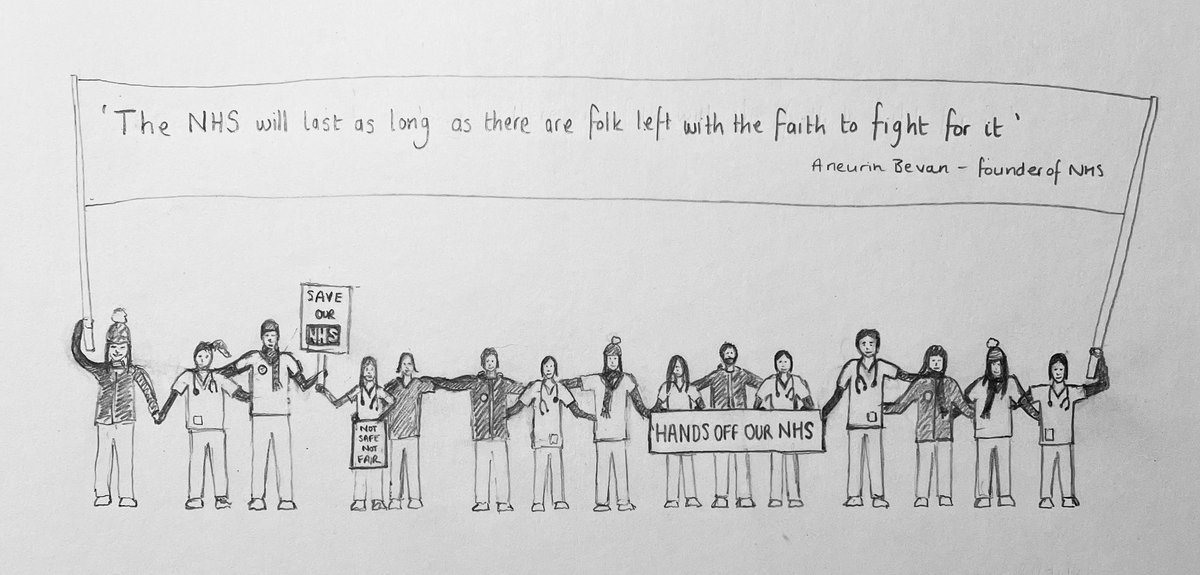 Doctors stand with nurses to save our nhs #NursesStrike #NHSStrikes