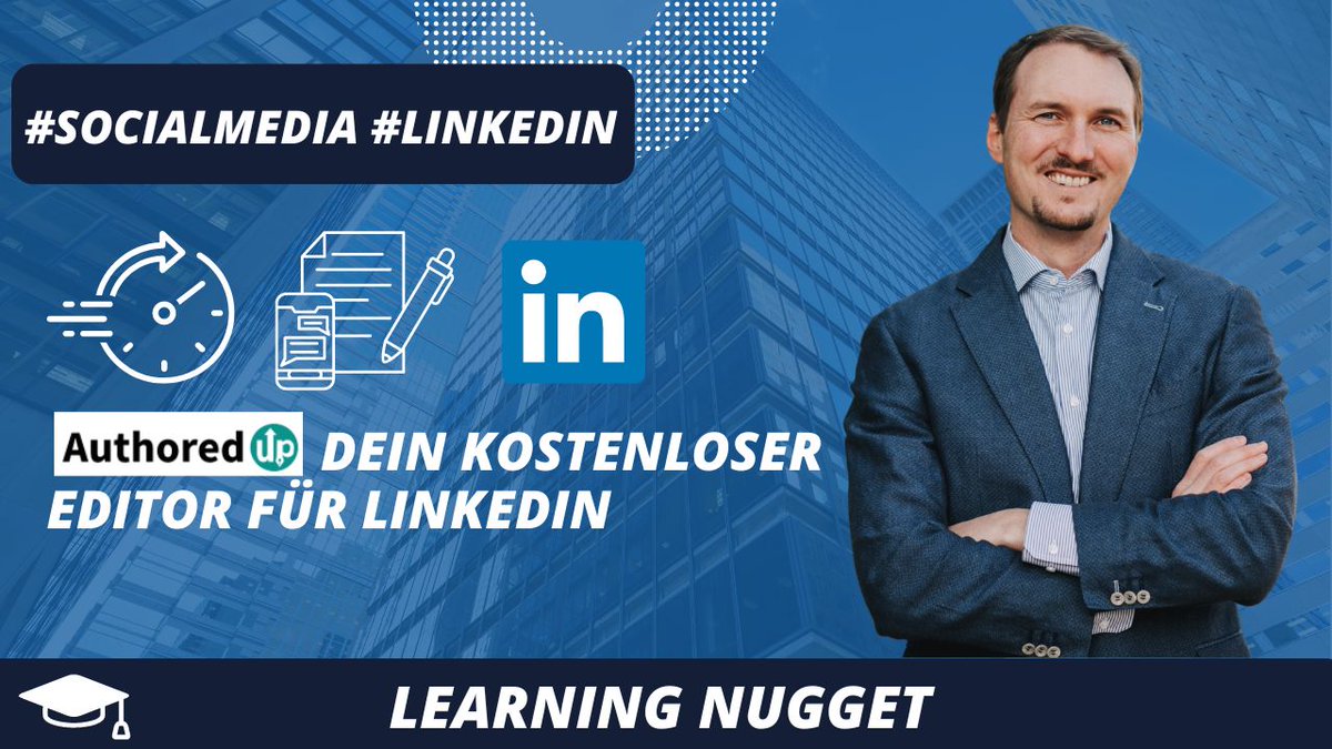 #𝗟𝗲𝗮𝗿𝗻𝗶𝗻𝗴𝗡𝘂𝗴𝗴𝗲𝘁 No. 56: Your free editor for LinkedIn

The free @linkedin editor, #AuthoredUP, that lets you format directly as you write your post. ✍ 

#MicroLearning #Learning #sharing

linkedin.com/posts/moritz-m…