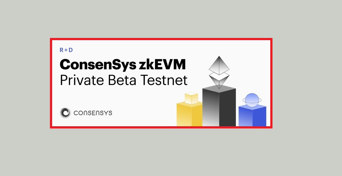 Zarejestruj się na zamknięty testnet ConsenSys zkEVM, potencjalny airdrop za testowanie👀🪂

Jeśli skorzystasz z instrukcji zostaw 🔁 i ❤️

1) Wejdź na infura.io/resources/netw…
2) Wypełnij formularz 
3) Czekaj na maila