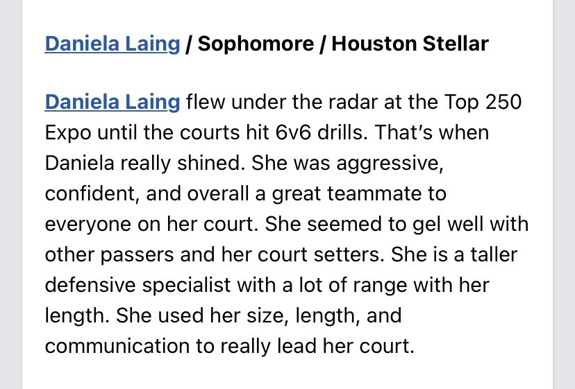 Thank you so much for the write up!! <a href="/StellarHouston/">Houston Stellar Recruiting</a> <a href="/houstonstellar/">Houston Stellar VB</a>
