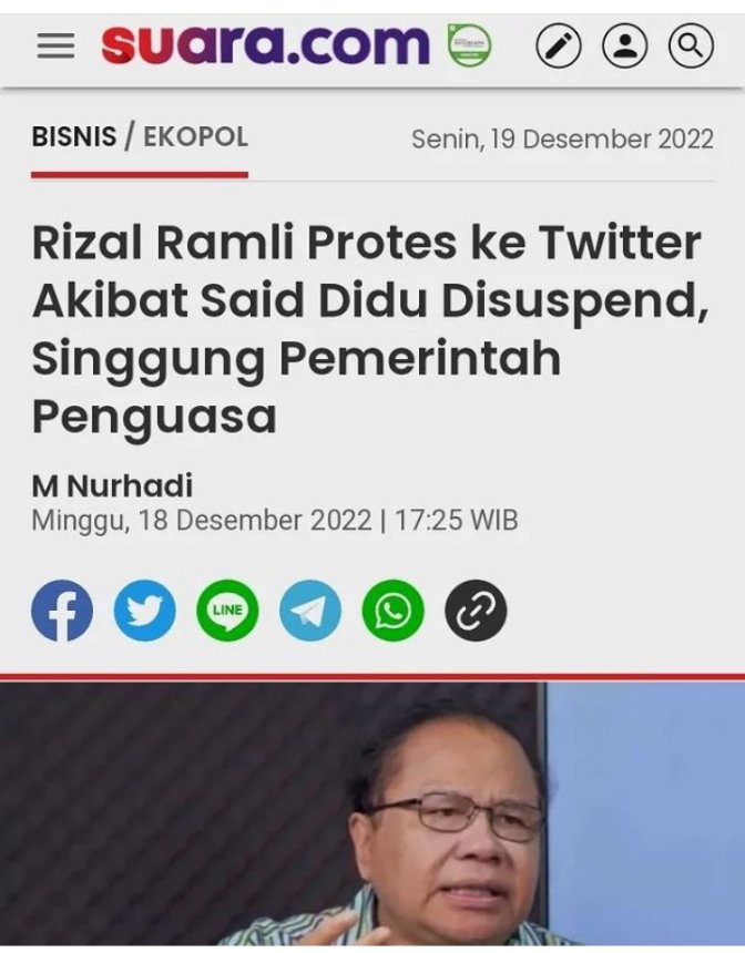 Yang suspend pihak twitter, eh ujung ujungnya pasti singgung ke Jokowi lagi.
Ya kan ?