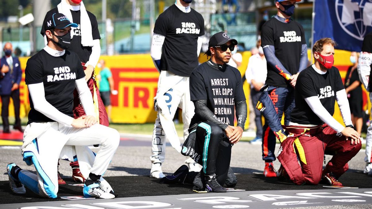 High5Forever's tweet photo. You can’t silence sir Lewis Hamilton, no matter how hard you try. 

I stand with Lewis Hamilton and I think we shouldn’t silence those fighting for change. This ban from FIA is ridiculous. https://t.co/MDiFIKucNU