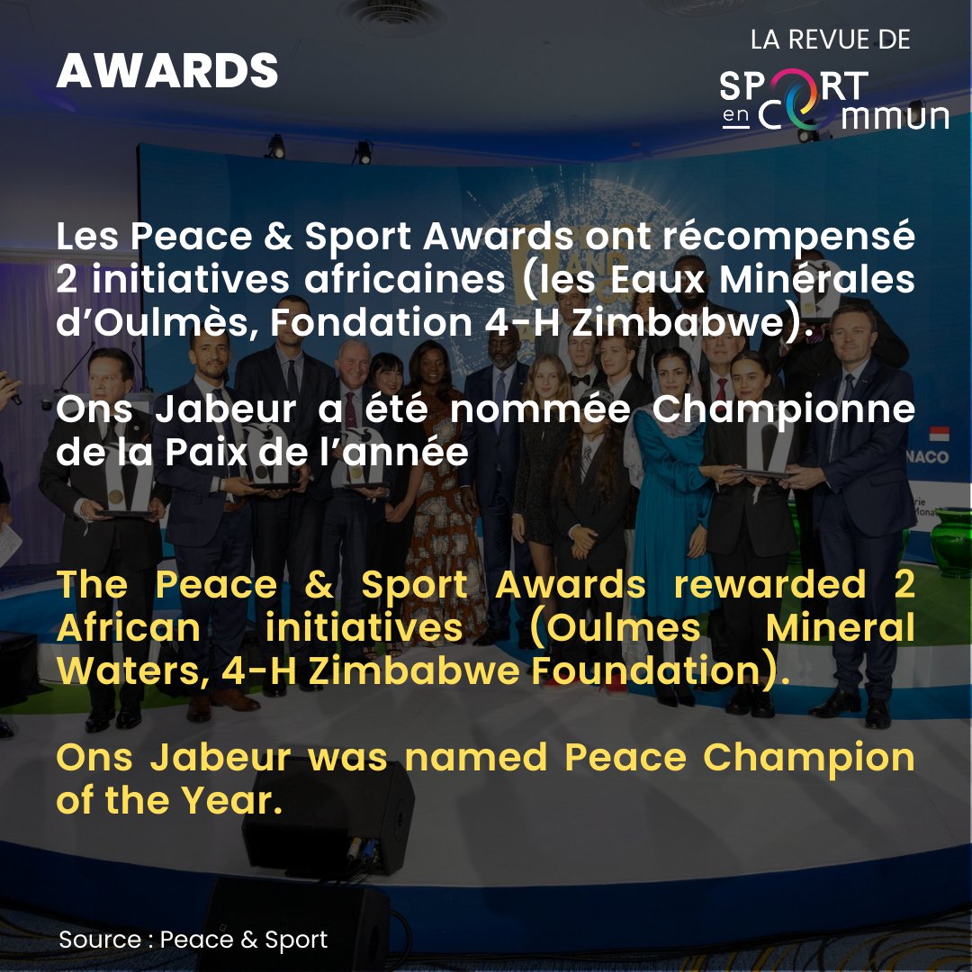 SportEnCommun's tweet photo. 🇫🇷 Revue de Presse "Sport et Développement" hebdomadaire de Sport en Commun
---
🌐 Weekly "Sport and Development" news report from Sport En Commun
#SportImpact #sportetdeveloppement #sportanddevelopment #actualités #news #peaceandsport #clubworldcup #football #awards https://t.co/yZuWuTkHmf