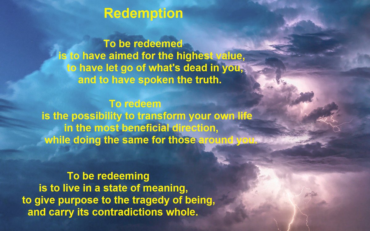 IsitaPoem's tweet photo. Redemption, based on a quote from @quotes_peterson https://t.co/APixJAq7r7