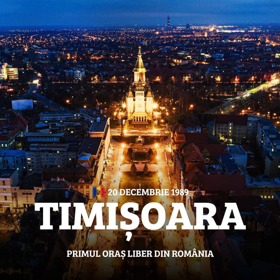 PolitehnicaT's tweet photo. 🗓️ Today marks 3️⃣3️⃣ years since 𝐓𝐈𝐌𝐈𝐒̦𝐎𝐀𝐑𝐀 became the first city free from comunism!

#RESPECT89 https://t.co/jr5WCwv8Tk