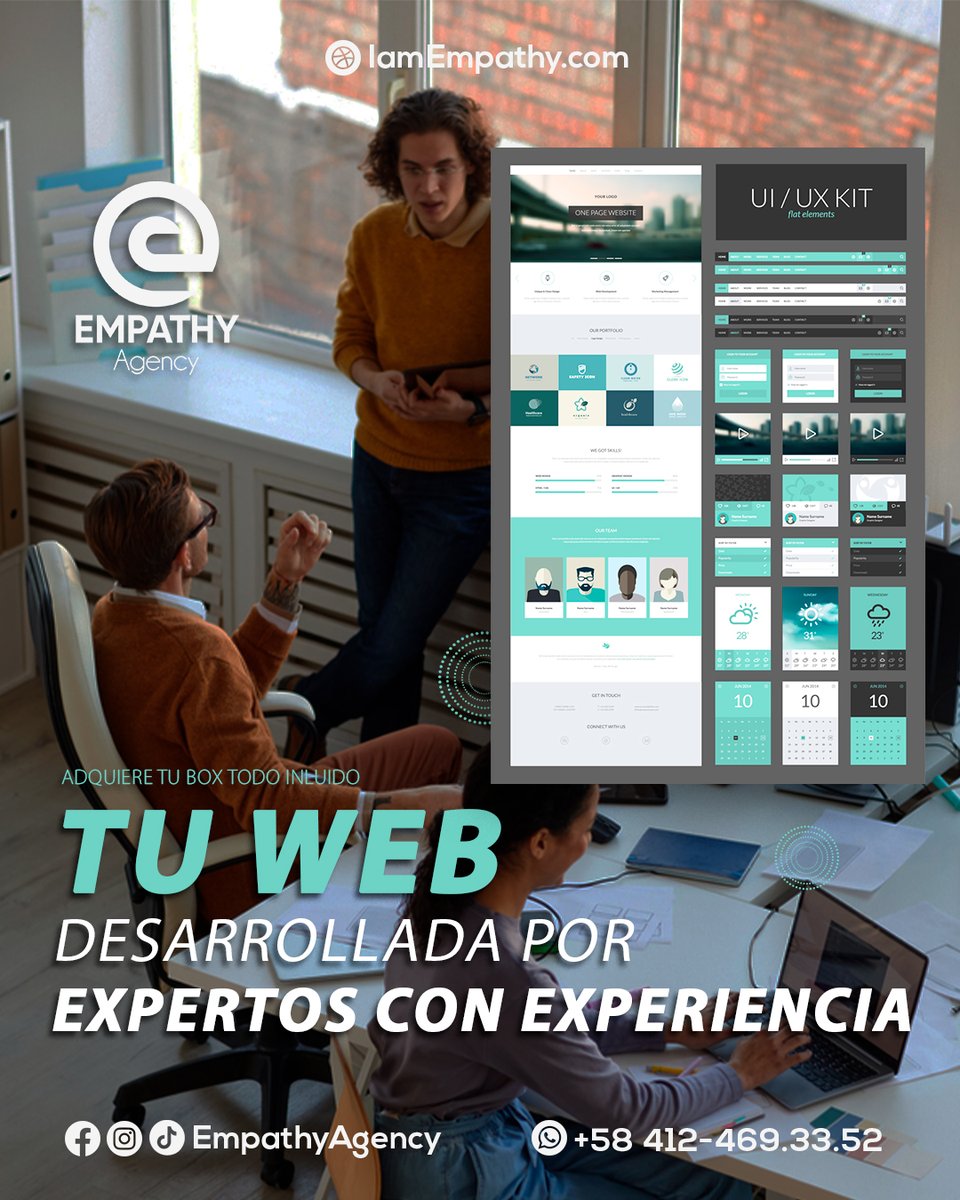 empathyagency's tweet photo. 💯 Cualquiera puede hacer una página web hoy en día, pero con nosotros tienes un equipo que la construirá de forma funcional y creativa, con el fin de lograr tus objetivos, asesorándote en todo el camino.

Adquiere tu Pack "#TodoParaTuWeb" en EmpathyAgency, contactanos https://t.co/j8WOoK2MFA