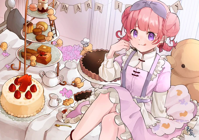 #小鳥のお絵かき 