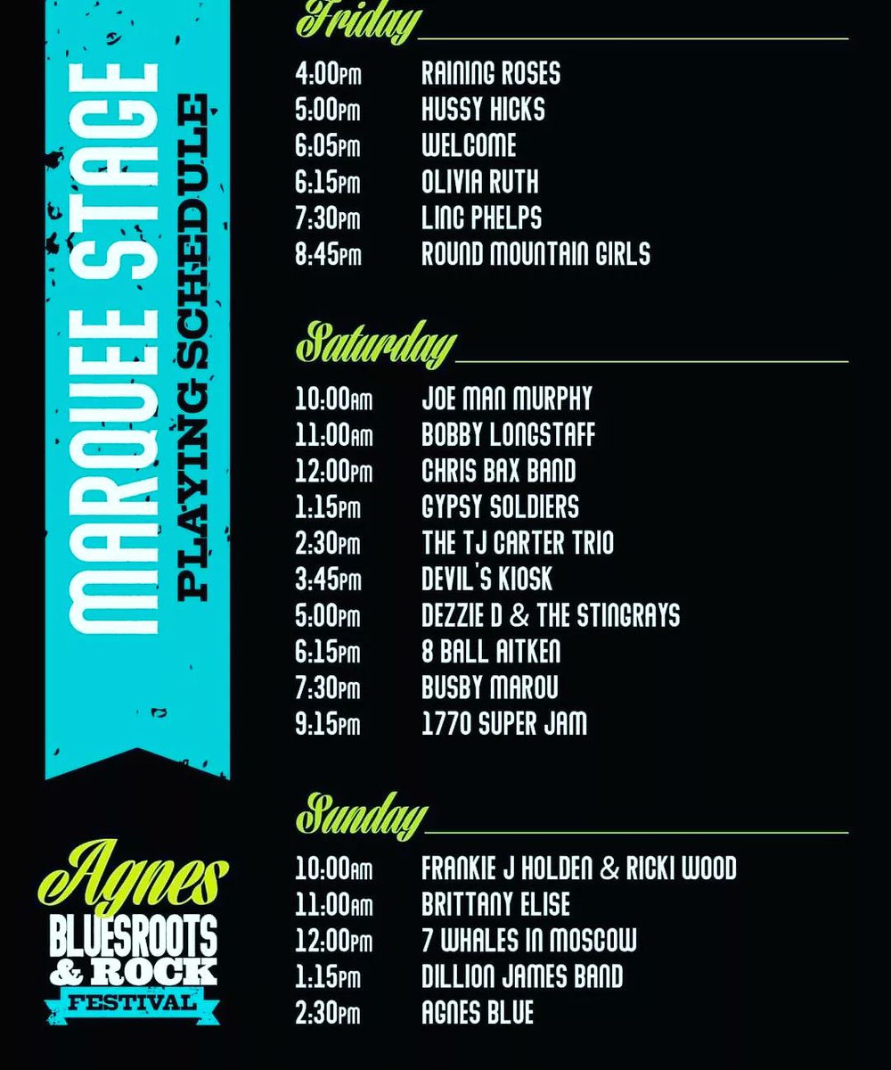 Agnes Blues, Roots & Rock Festival (@agnesbluesfest) on Twitter photo 
