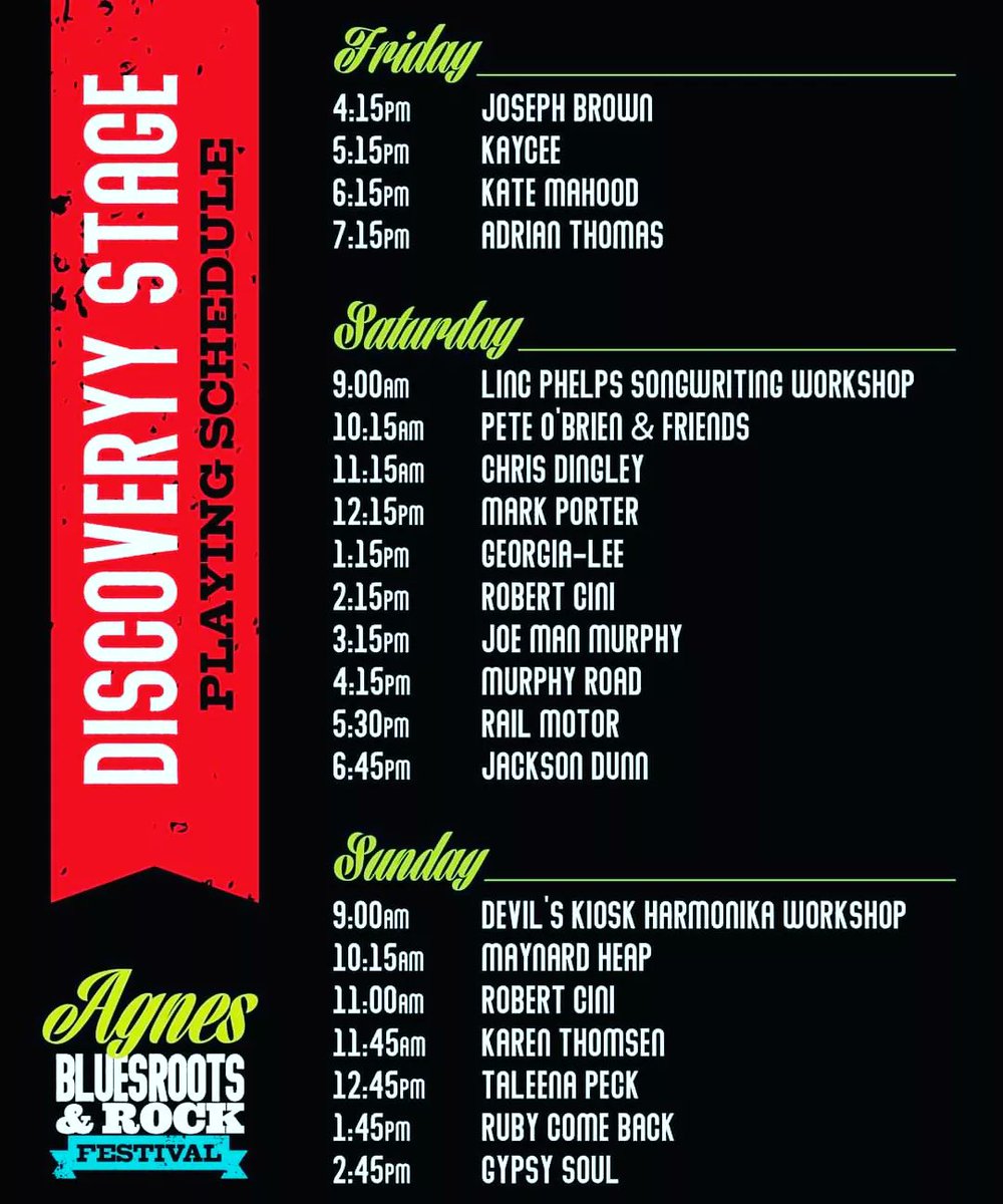 Agnes Blues, Roots & Rock Festival (@agnesbluesfest) on Twitter photo 