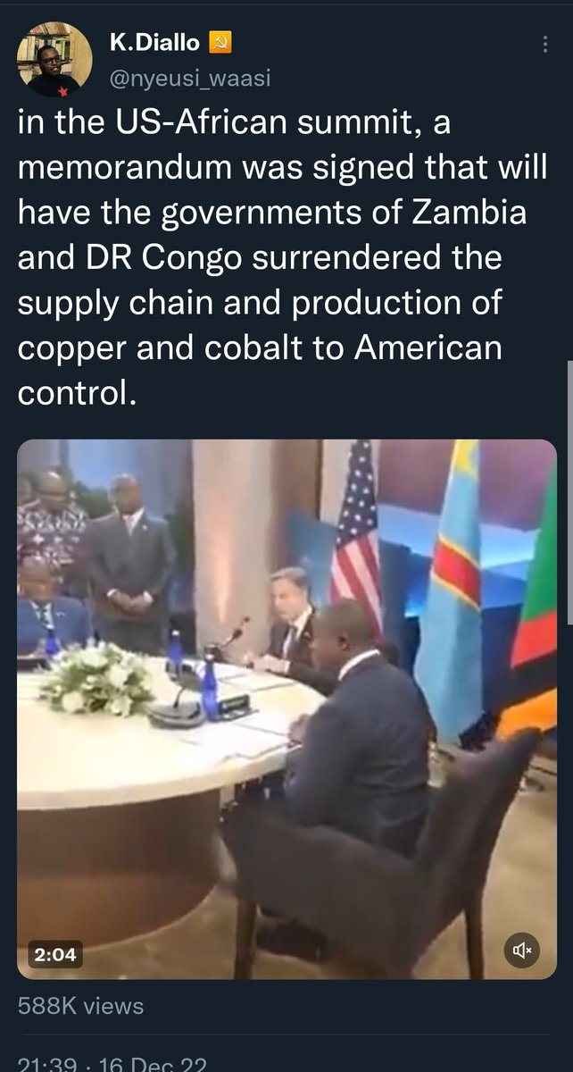 serialTweeper's tweet photo. Two kinds of African Presidents👇🏽

Tshisekedi   vs   Kagame

Congo, Zambia give U.S. ultimate control of their critical minerals.

Rwanda inaugurate its first Coltan refinery to refine region's minerals.

And the western media will convince  you that Kagame is bad for his people. https://t.co/VCYmZ02YfP