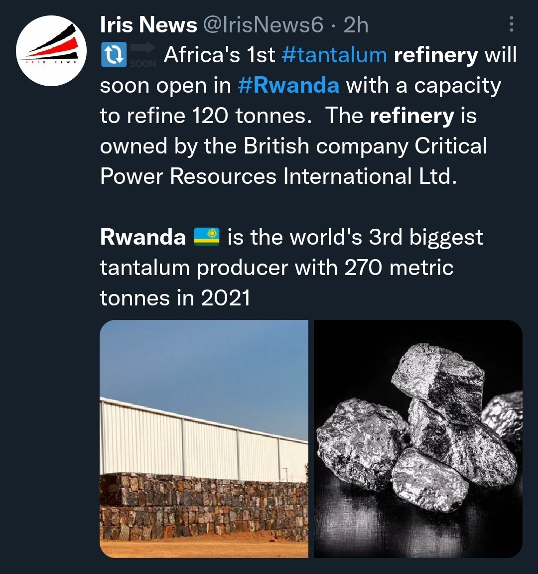 serialTweeper's tweet photo. Two kinds of African Presidents👇🏽

Tshisekedi   vs   Kagame

Congo, Zambia give U.S. ultimate control of their critical minerals.

Rwanda inaugurate its first Coltan refinery to refine region's minerals.

And the western media will convince  you that Kagame is bad for his people. https://t.co/VCYmZ02YfP