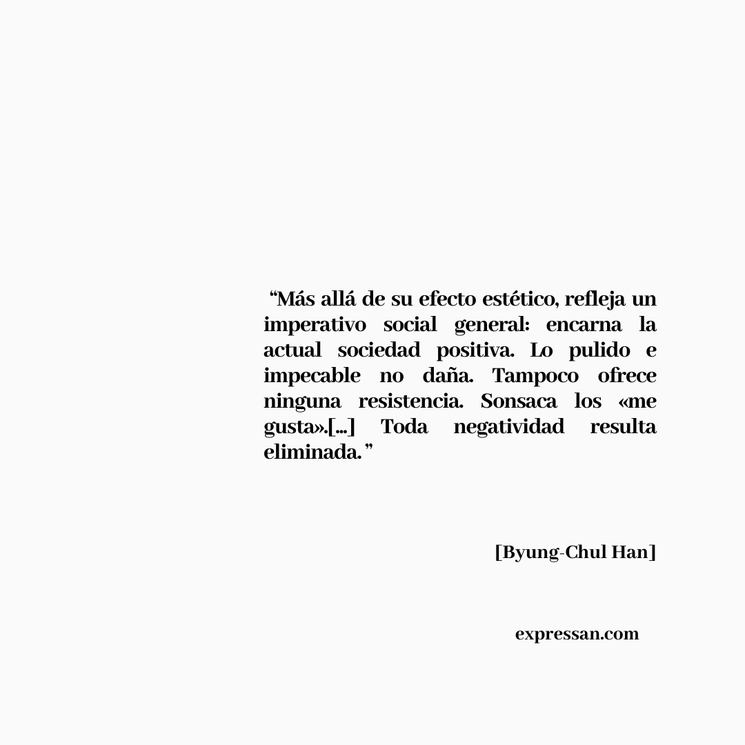 expressan_go's tweet photo. “¿Por qué lo pulido nos resulta hoy hermoso?"
     [La salvación de lo bello. Byung-Chul Han]
#pensamiento  #ByungChulHan  #Belleza #EXPRESSAN https://t.co/qTclyIhmBA