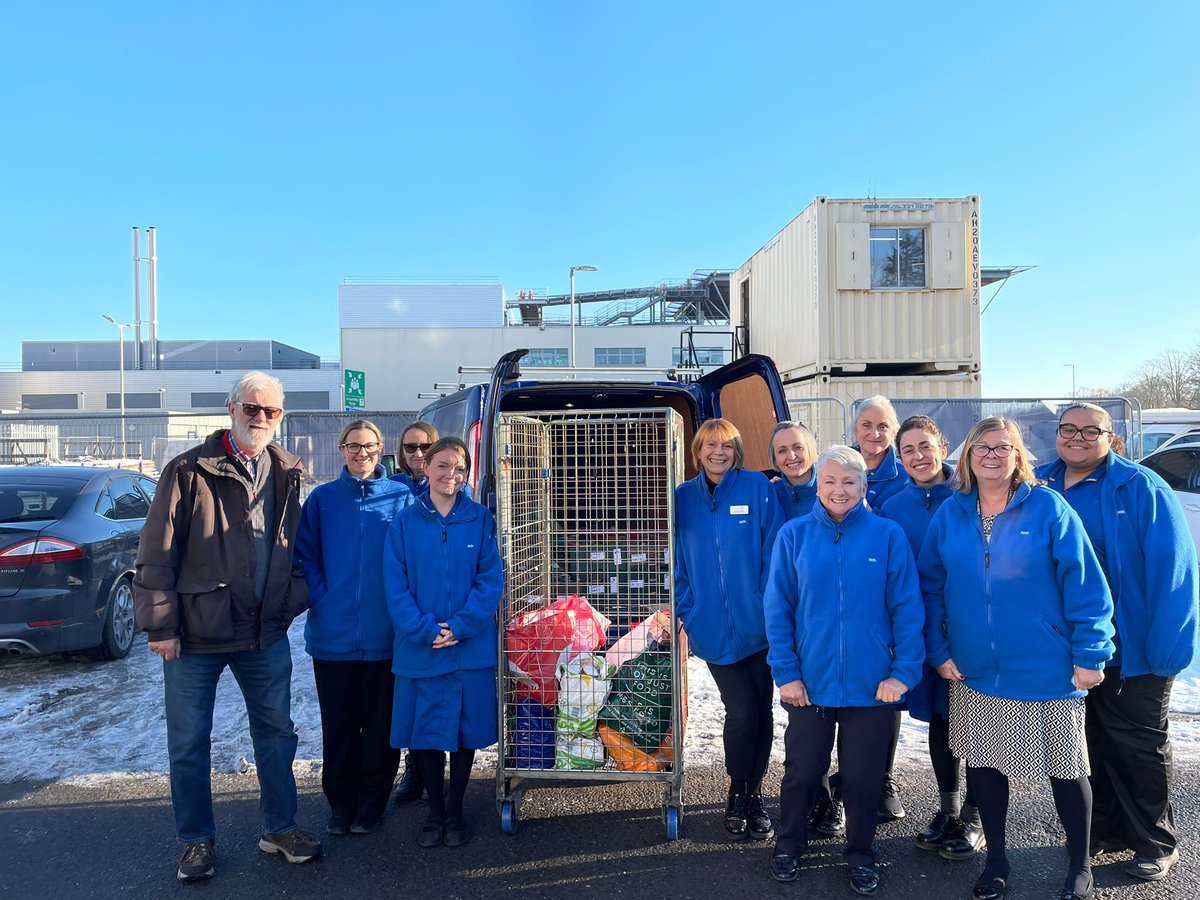 A lovely bright day at Broomfield Hospital as we hand over donations to Chelmsford Food Bank from from everyone based in the west wing at C253. Thank you <a href="/gill81076303/">Gill</a> for organising &amp; thank you to the teams in diabetes, neuro, cardiac rehab &amp; research for all contributions