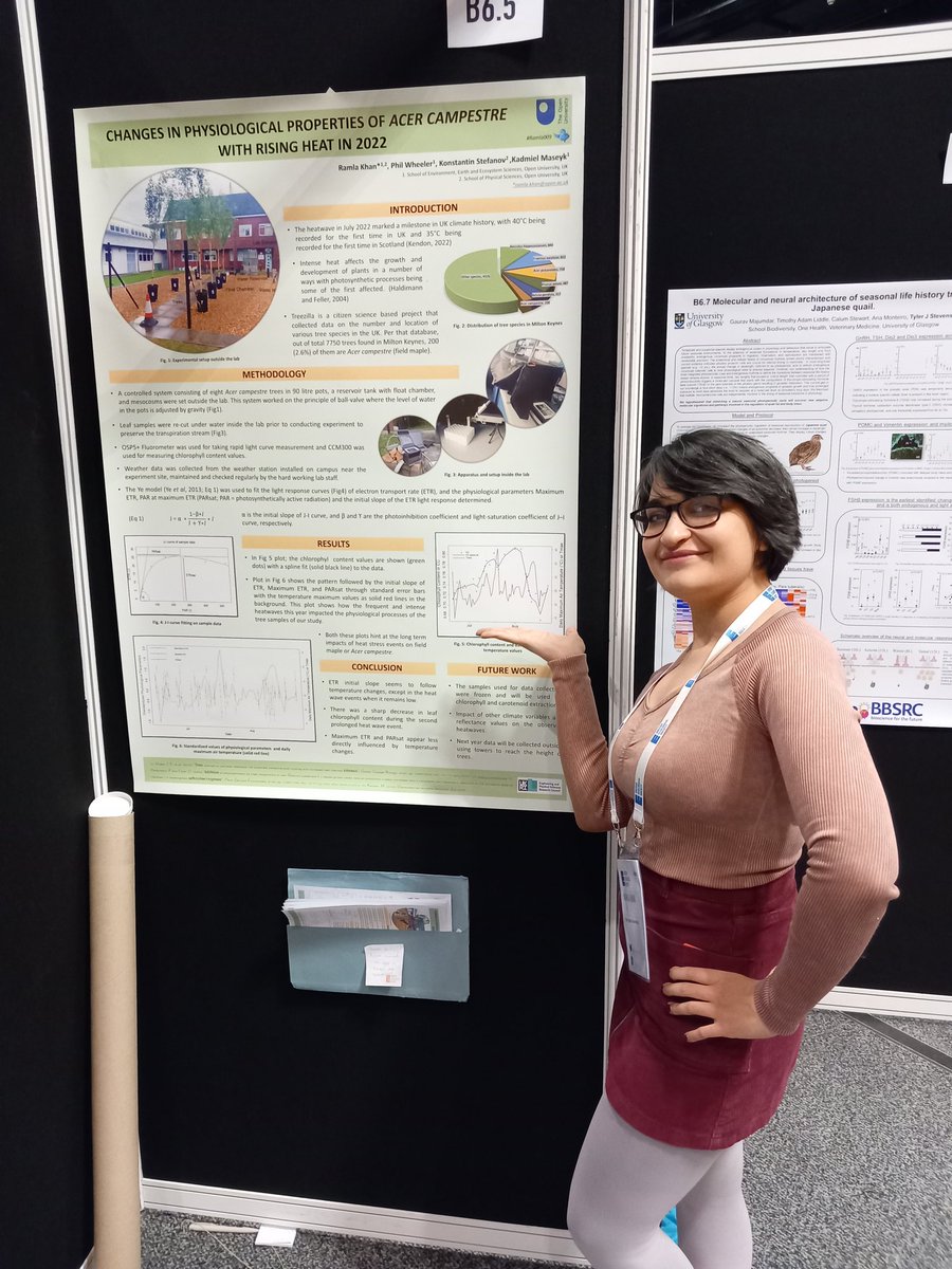 Ramla009's tweet photo. #BES2022 poster hype and excitement.  Find me at B6.5 if u are interested in finding effects of 2022 #heatwaves on #physiological responses of #FieldMaple 

#conference #Edinburgh #phdlife #WomenInSTEM https://t.co/yT5gHjP8dv