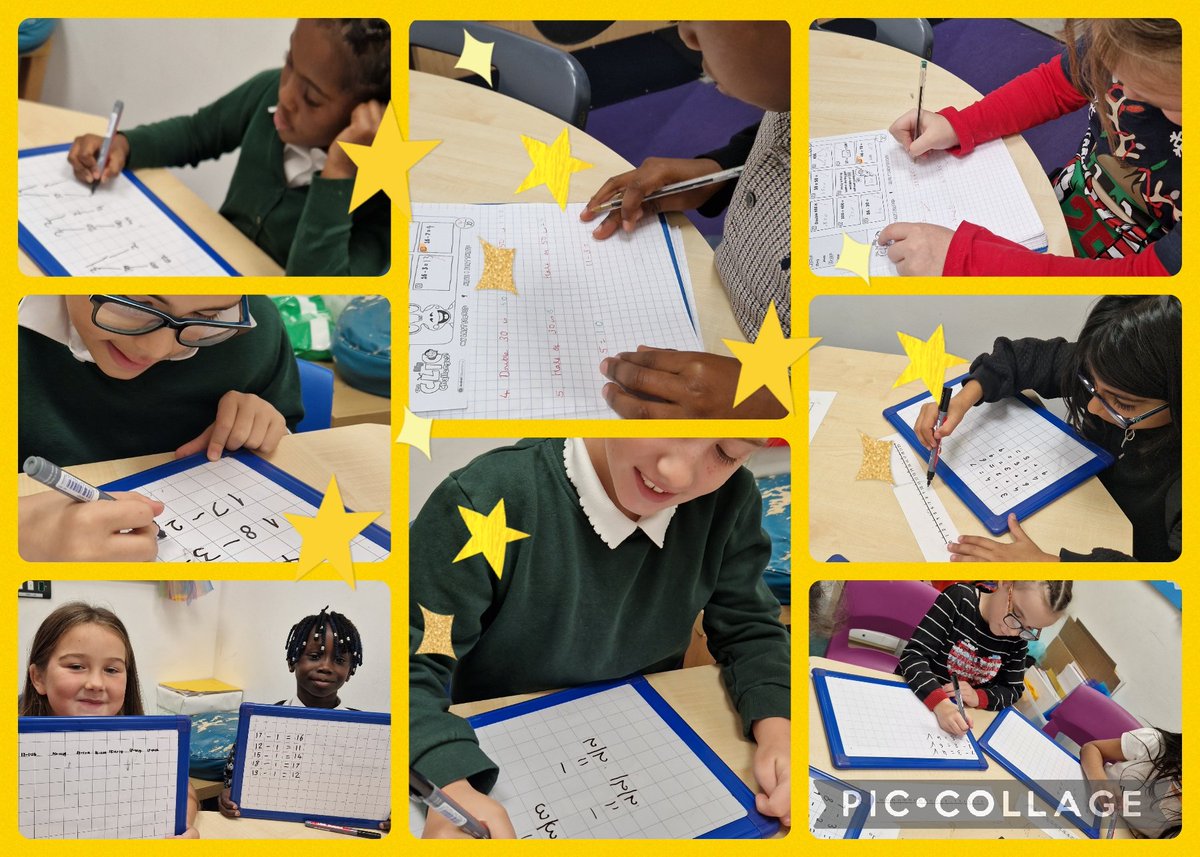 MrsHarrison_APS's tweet photo. A snapshot of a lovely term!  I've enjoyed working with so many Y3&amp;4 maths superstars.⭐️ Great to see the progression &amp; so many light  bulb moments. Well done pawb.👏 #bigmaths #CLIC #SAFE @BigMaths #maths #intervention #buildingindependence #aimhigh https://t.co/im9ZTjA5V8