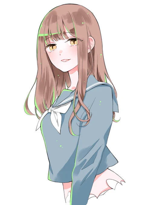いつもより髪の毛がストレートな黄泉ちゃん#絶叫学級 
