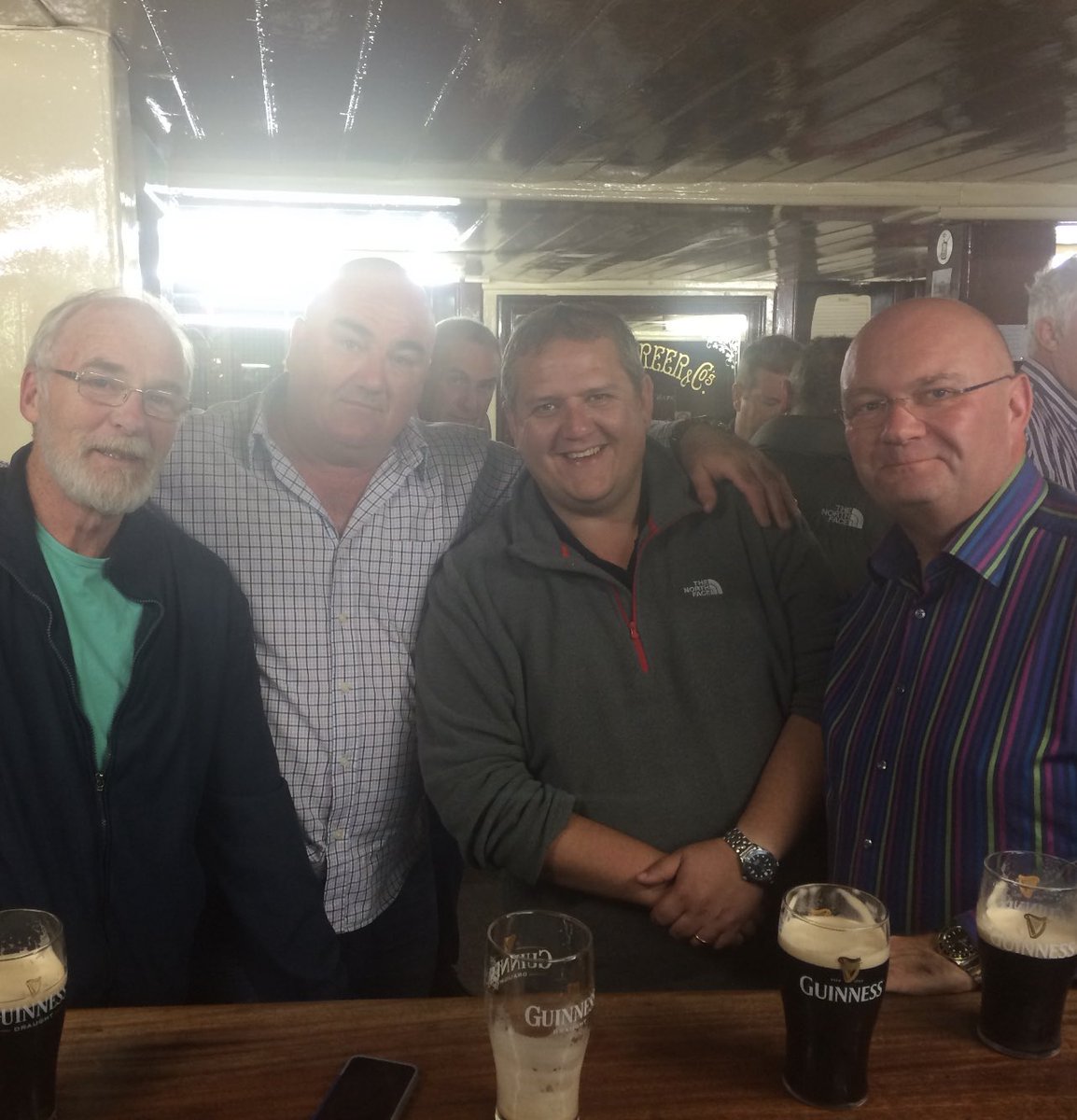 The NI Film Industry has sadly lost another crew member. Davy Kinghan was a true gent and a great action vehicle guy. We shared many of conversations about cars whilst on different productions with him. Here he is on the far right, we had a few Guinness after a days work. RIP