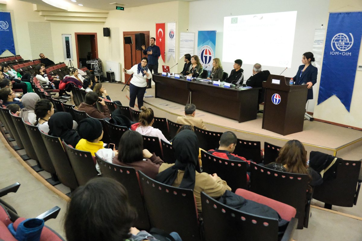 IOMTurkiye's tweet photo. IOM Türkiye, in cooperation w/ @gaziantepUniv organized the International Day of Persons with Disabilities panel discussion to advocate for &amp; raise awareness of the rights of people with disabilities and contribute to establishing an inclusive and accessible learning environment. https://t.co/kQFCufg053