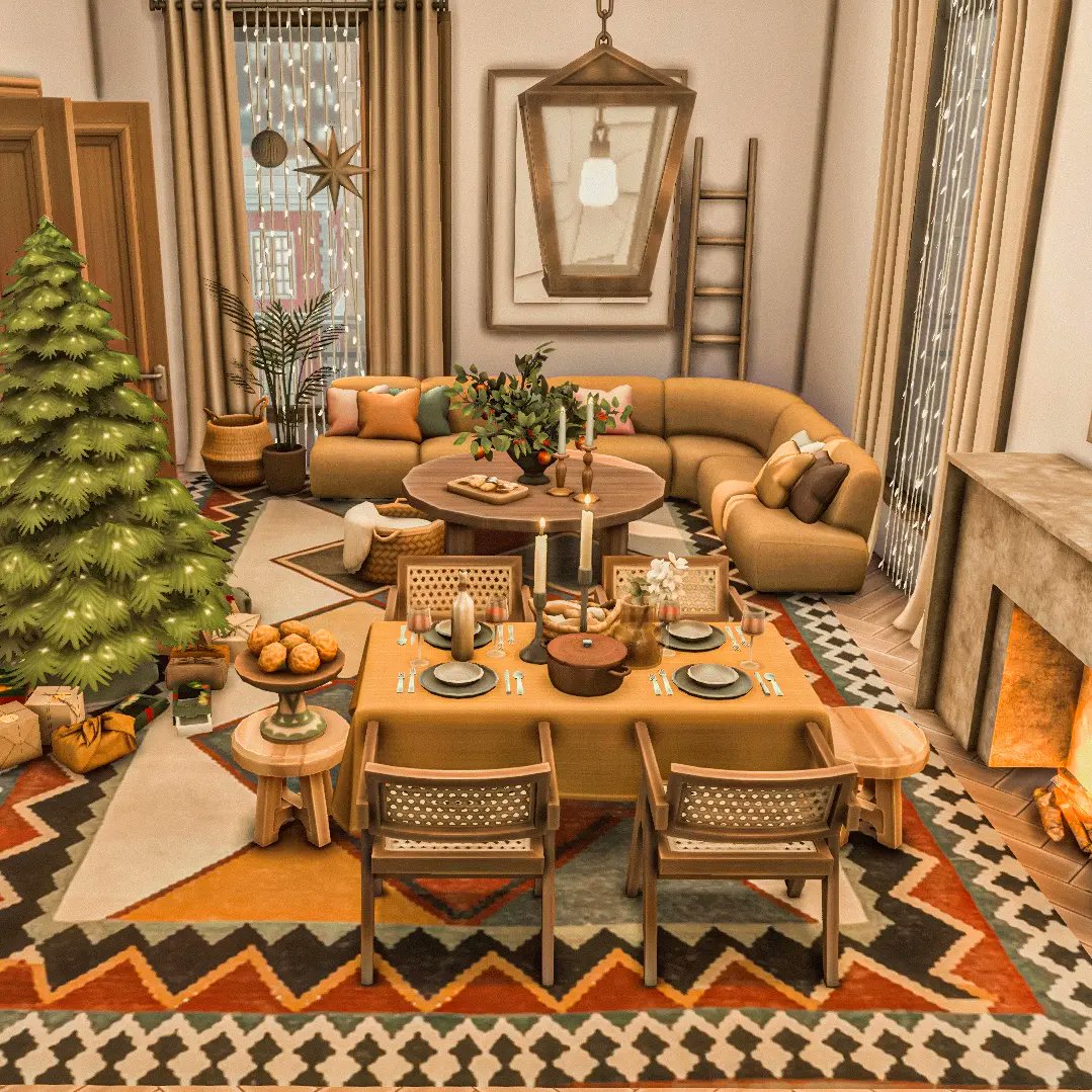yohannabuilds's tweet photo. ✨ Festive mood in Sanmyshuno 🤎🌿

#ShowUsYourBuilds #TheSims4 https://t.co/iQbuxrJpx2