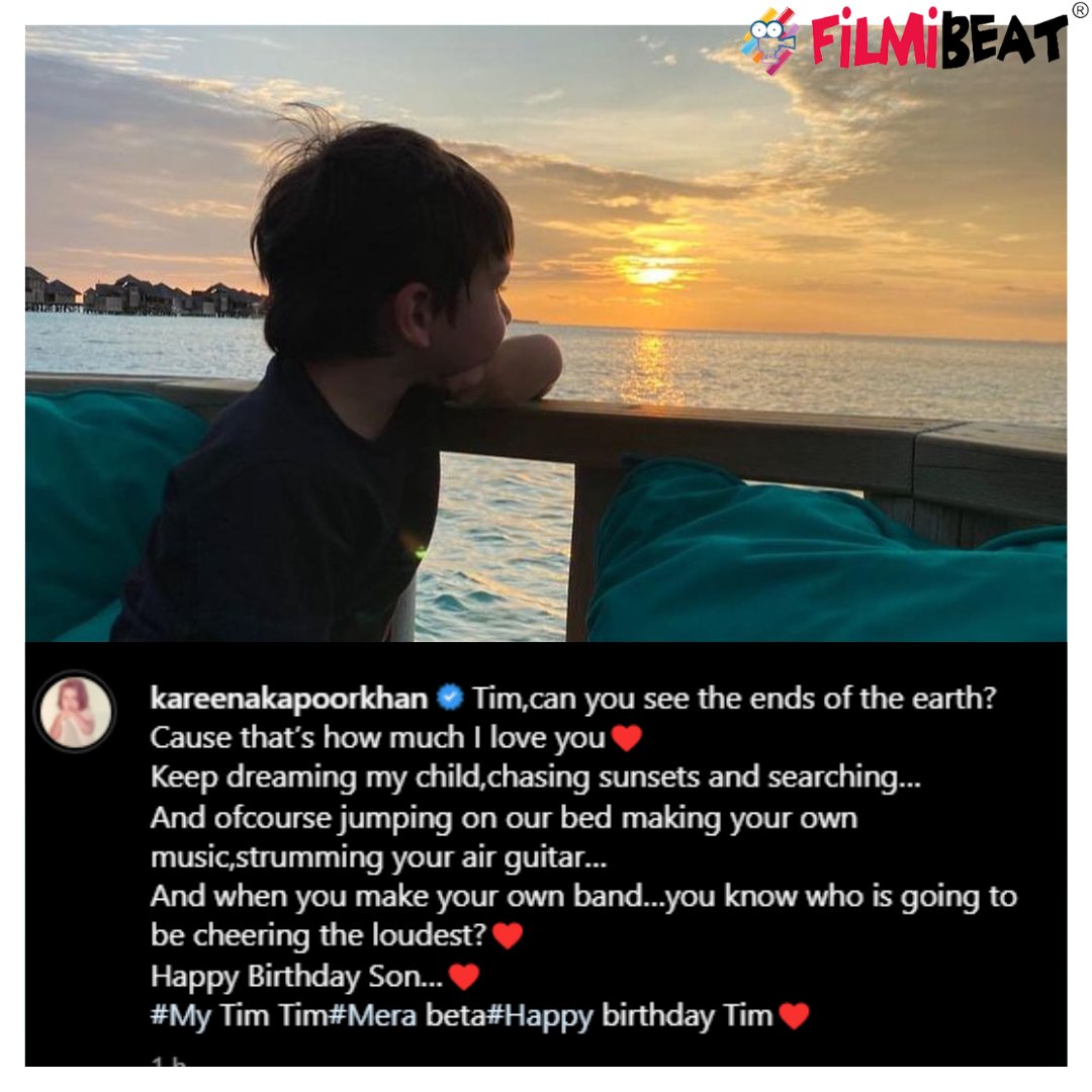 filmibeat's tweet photo. Kareena kapoor sweetest wish to tim🥰
#KareenaKapoor #timbirthday #Bollywood
https://t.co/inQlmnK2lu https://t.co/MJhSPPAisq