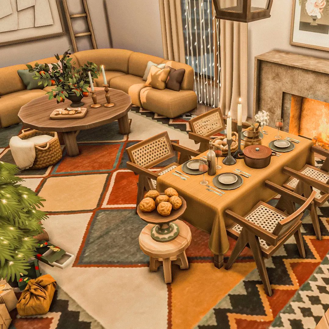 yohannabuilds's tweet photo. ✨ Festive mood in Sanmyshuno 🤎🌿

#ShowUsYourBuilds #TheSims4 https://t.co/iQbuxrJpx2