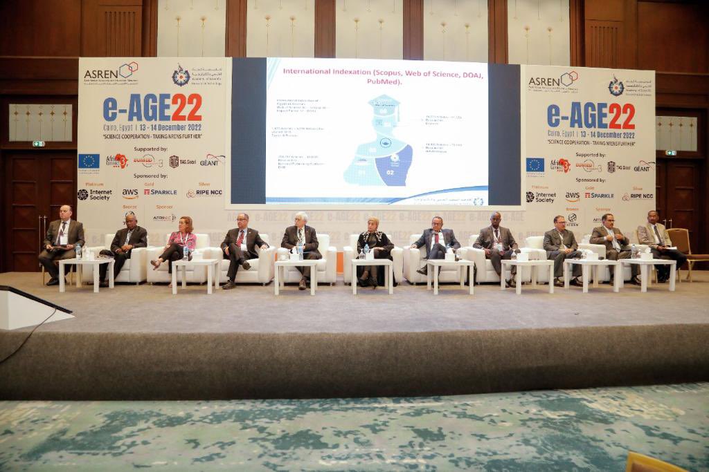 sntvnews1's tweet photo. Eng. @MohAhmedBlack, a Board member of @SomaliREN, and the president of @JamhuriyaUniv in #Mogadishu attended the e-AGE22 conference organized by @ASRENorg in #Cairo, #Egypt. He presented the SomaliREN's experience in building Somali Research & Education Repository. #eAGE22 https://t.co/A48uFDiIij
