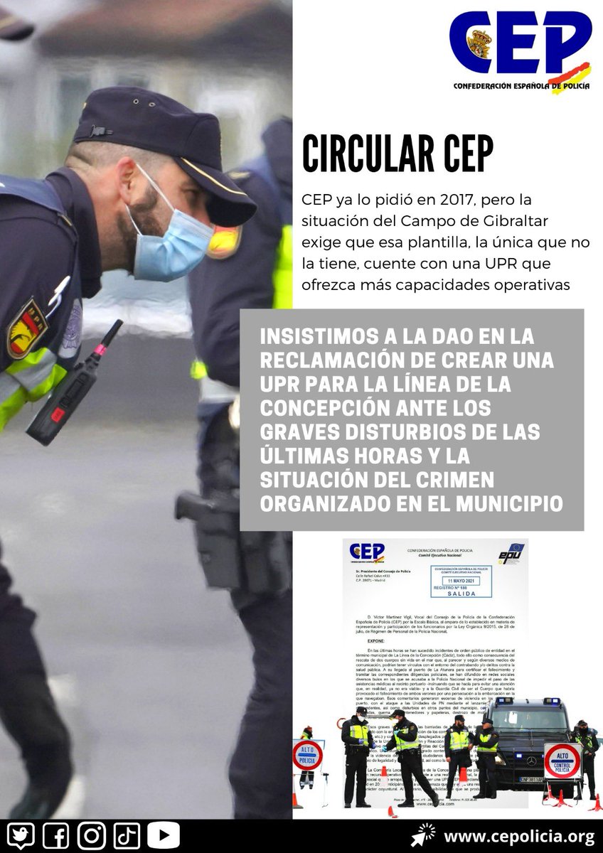 cep_cepolicia's tweet photo. 📂 Partidos que cuando gobiernan (2017) se oponen a algo que ahora, en la oposición, reclaman... En @cep_cepolicia llevamos años pidiendo una UPR para La Línea de la Concepción. Ni el PP entonces ni el PSOE ahora han querido hacerlo. Hechos, mejor que palabras… #orgulloPN #UPR https://t.co/Ef18QpXqUL