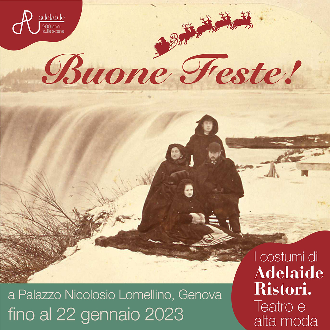 Buone Feste dal Museo Biblioteca dell'Attore di Genova! Fino al 22 gennaio 2023 è aperta la mostra "I costumi di Adelaide Ristori. Teatro e alta moda" a Palazzo Lomellino, via Garibaldi 7, Genova. Non perdete l'occasione di visitarla!