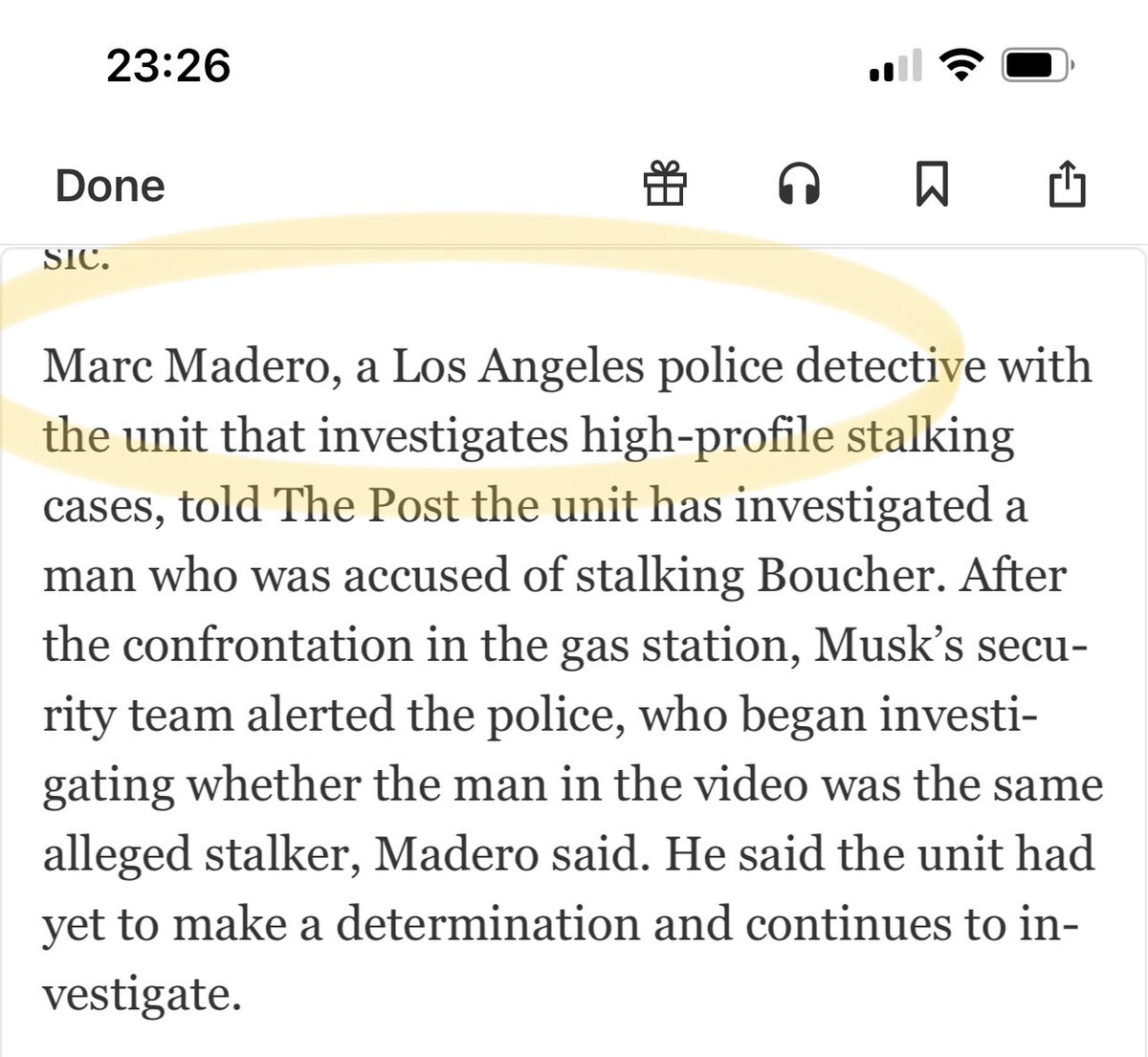 Me parece maravilloso que uno de los polis que investiga el supuesto acoso a Elon Musk se llame “Marc Madero”. Es digno de Ibáñez.