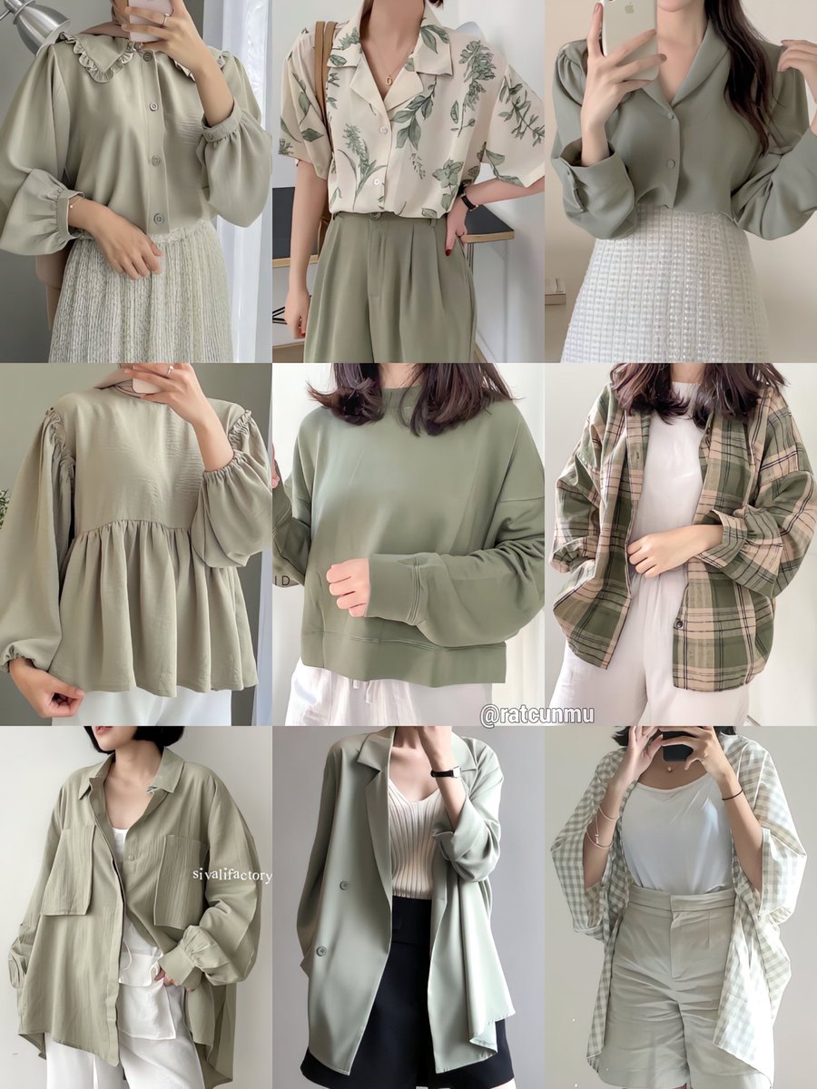 oopsinara's tweet photo. sage green outfit ngampus, hangout

— a thread https://t.co/SOiPoys2yD