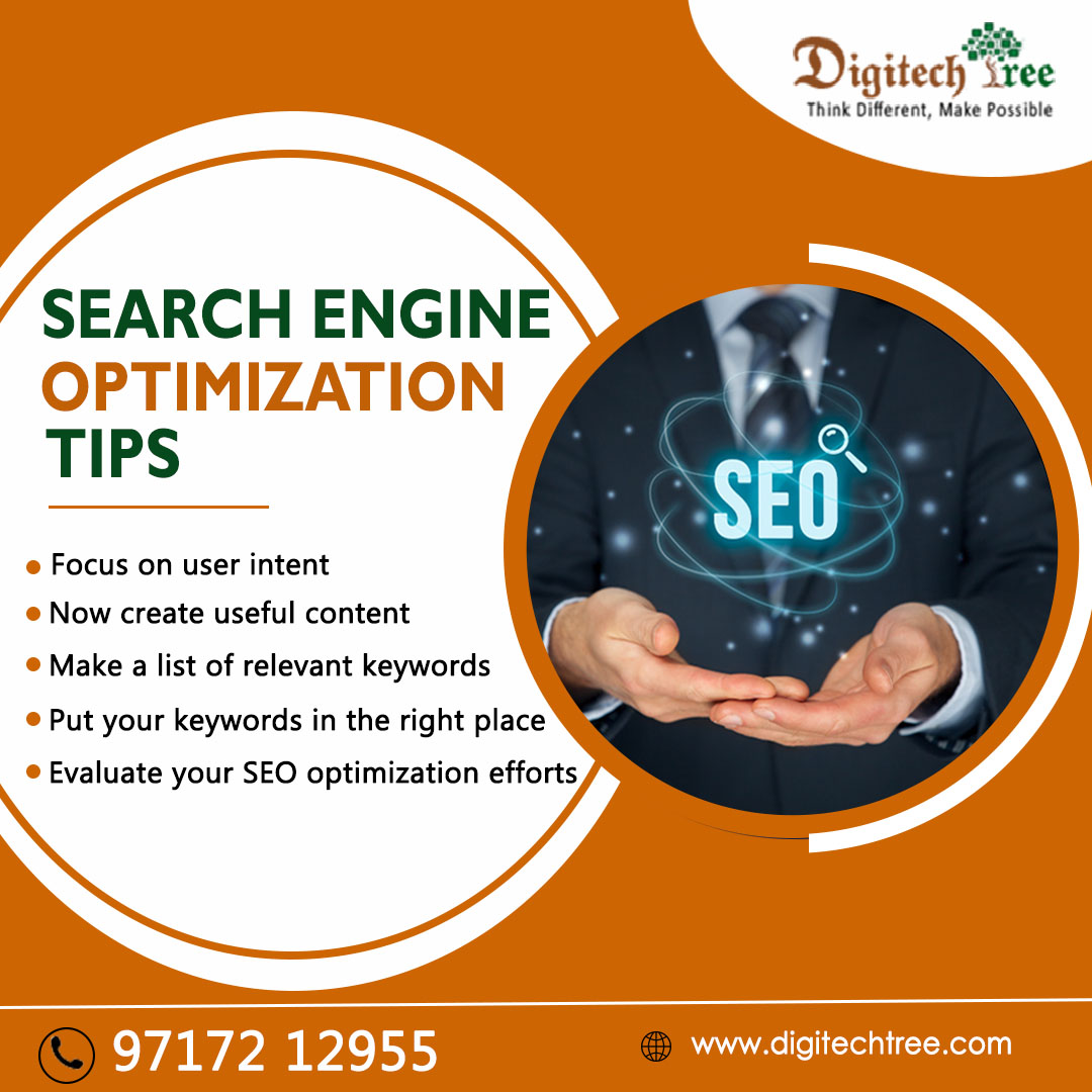 Search Engine Optimization Tips:
👉Focus on user intent
👉Now create useful content
👉Make a list of relevant keywords
👉Put your keywords in the right place
👉Evaluate your SEO optimization efforts
 
#digitalmarketingagencyonline #seo #seotips #seoagency #digitalm #digitechtree