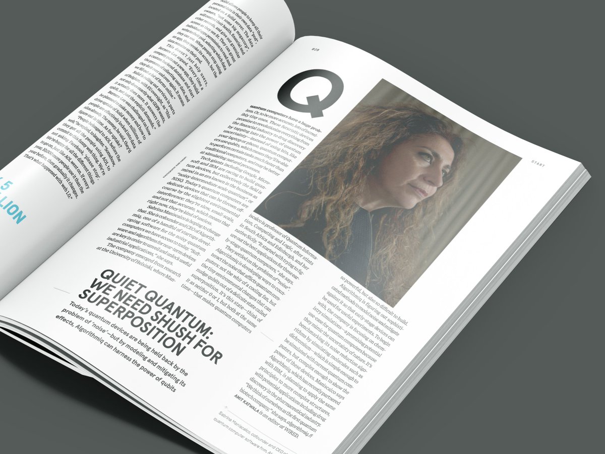 We were recently highlighted as a key #software company for near-term #quantumcomputing by <a href="/WiredUK/">WIRED UK</a> in their Dec. issue of the printed magazine.

Thank you <a href="/amitkatwala/">Amit Katwala</a>!

#quantumcomputing #software #lifesciences