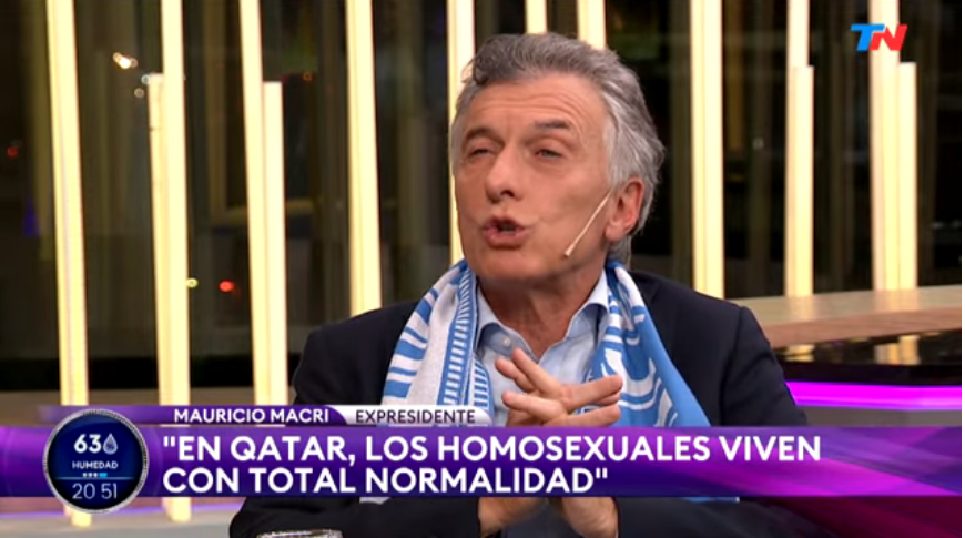 ❌Es FALSO lo que dijo Mauricio Macri en TN. 

🔎Qatar es es uno de los 68 países donde ser homosexual está penado por ley. 

🧵Más data en este hilo ⏬ #Qatar2022